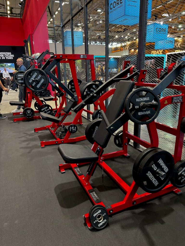 Plate-loaded shoulder press detalje